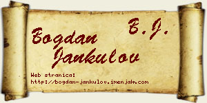 Bogdan Jankulov vizit kartica